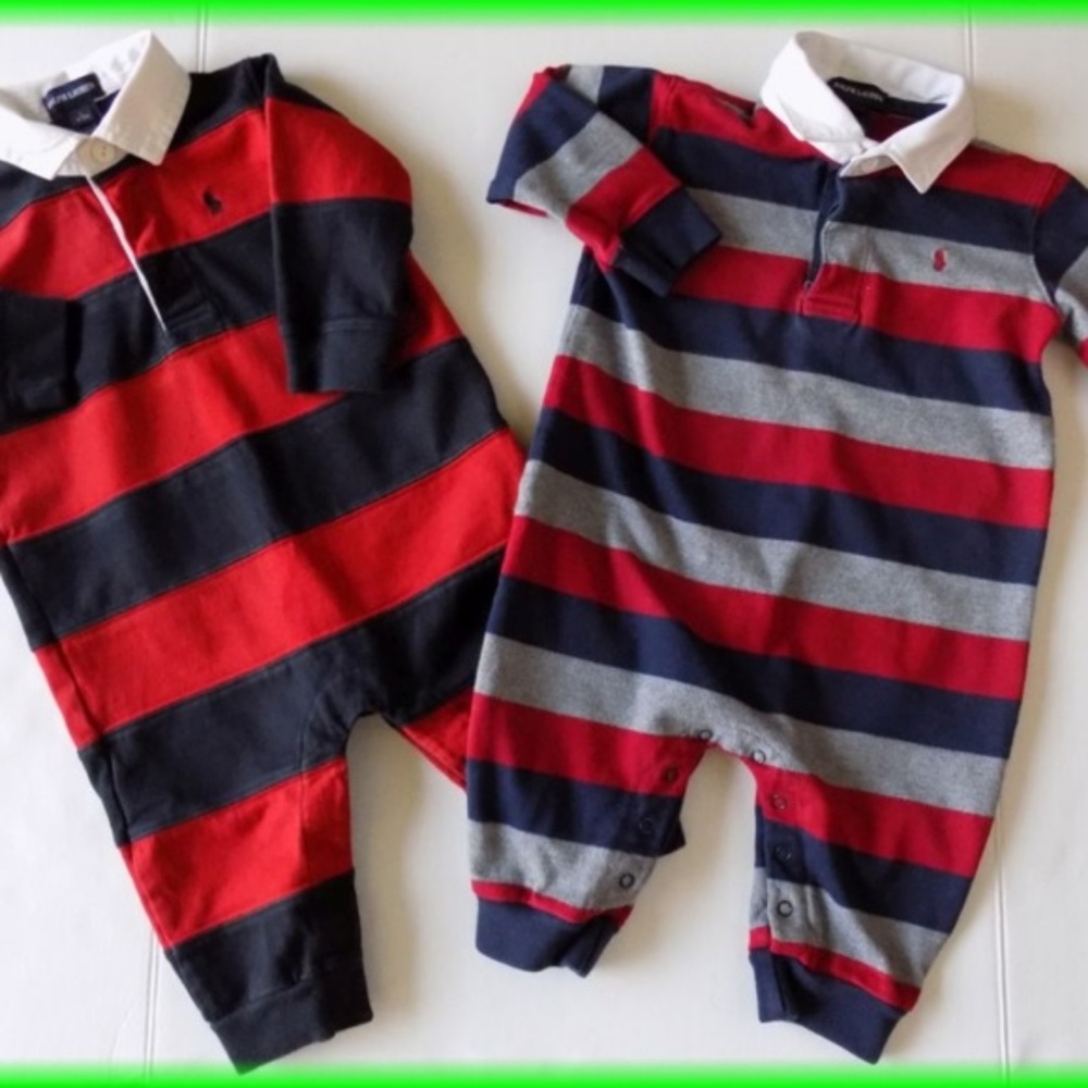 Ralph Lauren Bundle Boys Rompers Size 12 to 18 Mo - Picture 7 of 7
